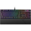 Teclado mecánico ASUS ROG Strix Scope II X con conexión USB, interruptores intercambiables ROG NX Snow V2 lineales, teclas PBT