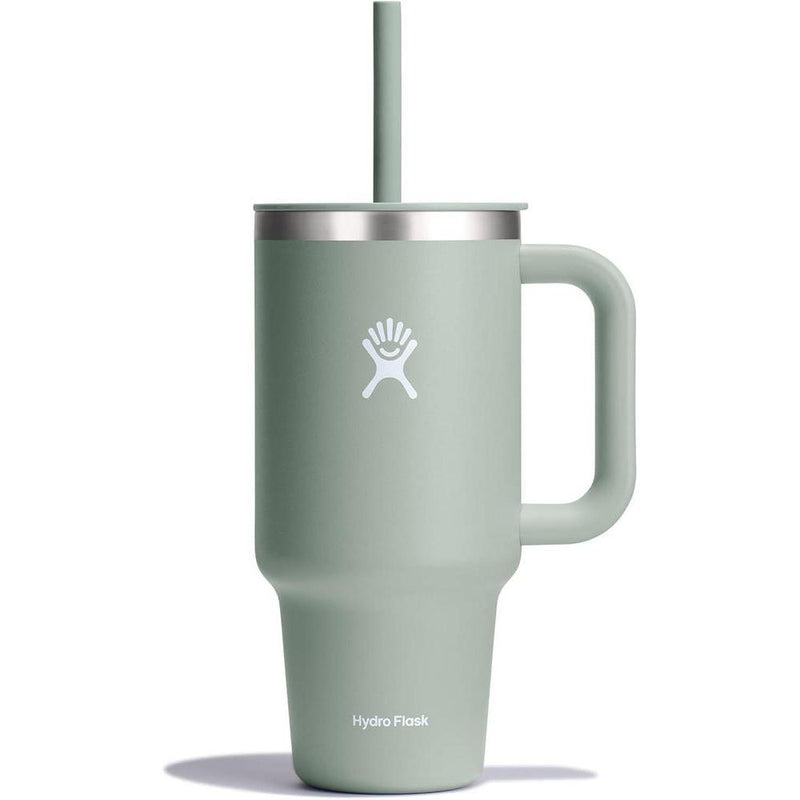 Hydro Flask vaso de viaje aislado con tapa y popote, acero inoxidable
