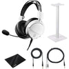 Audio-Technica ATH-GL3 Auriculares de alta fidelidad para juegos con micrófono desmontable y soporte