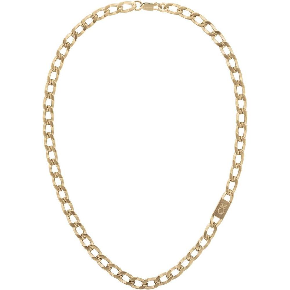 Calvin Klein, el collar de eslabones de cadena para hombre con cierre mosquetón y estilo contemporáneo