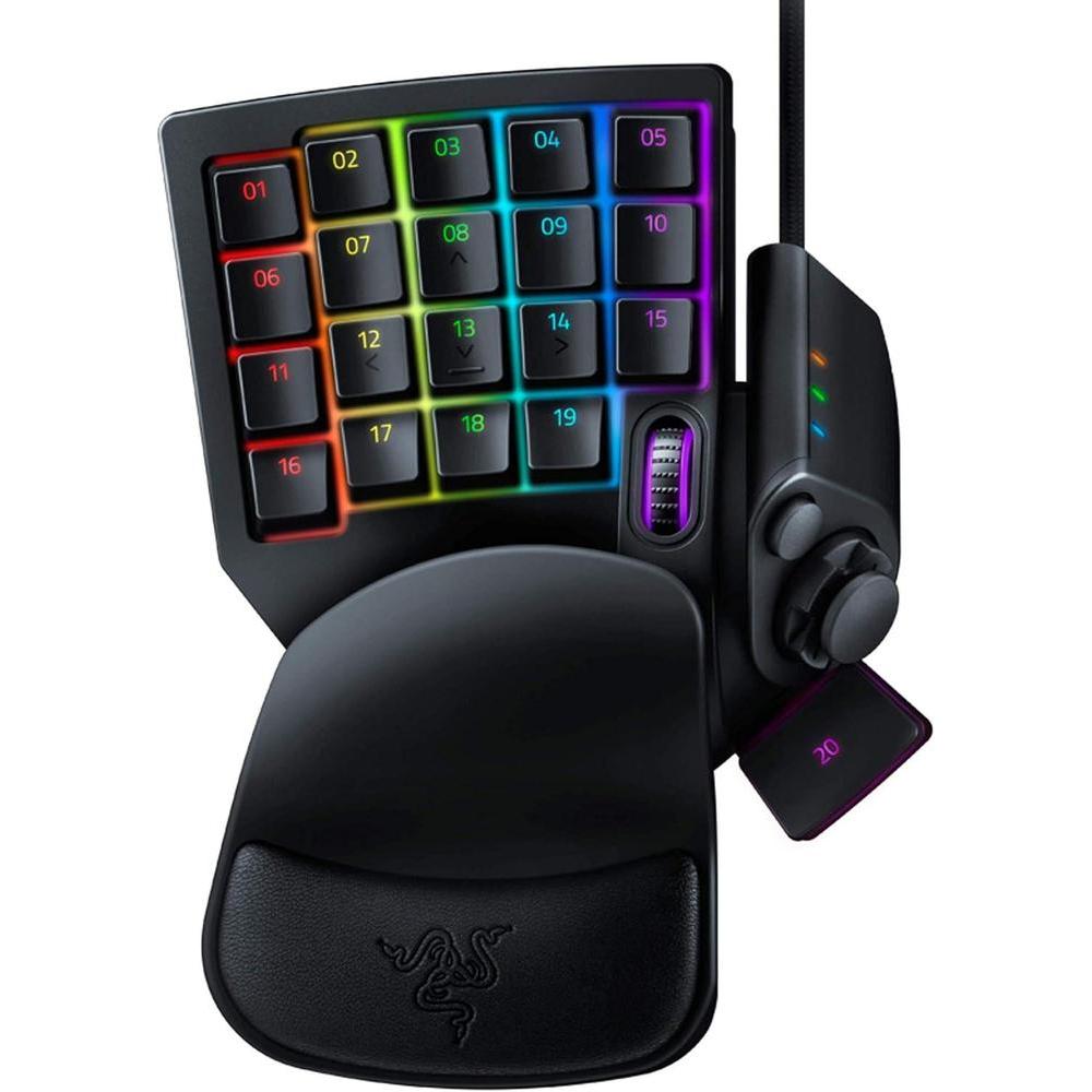 Teclado Razer Tartarus V2 de una mano con interruptores mecha-membrana, 32 teclas programables e iluminación Chroma RGB