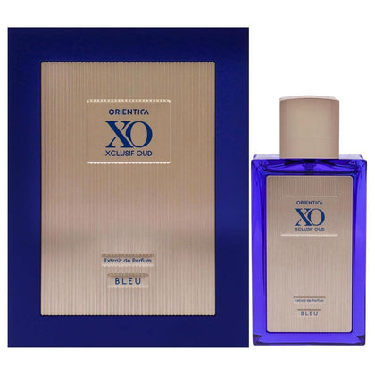 Orientica XO Xclusif Oud Bleu Extrait para Unisex, fragancia floral con notas de bergamota, lavanda y mandarina