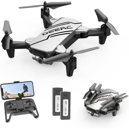 DEERC D20 - Mini dron con cámara HD 720P y control remoto, con funciones avanzadas, seguro y perfecto como regalo infantil