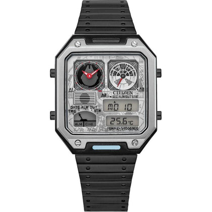 Reloj Citizen Star Wars Vintage Ana-Digi de acero inoxidable rectangular para hombre