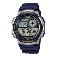 Casio AE1000W Reloj Digital para Hombres con Alarma Múltiple, Temporizador, 10 Años de Batería y Resistente al Agua