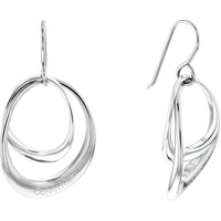 Pendientes Calvin Klein Fishy para mujer con contornos distintivos y acabado pulido, elegancia en cada detalle