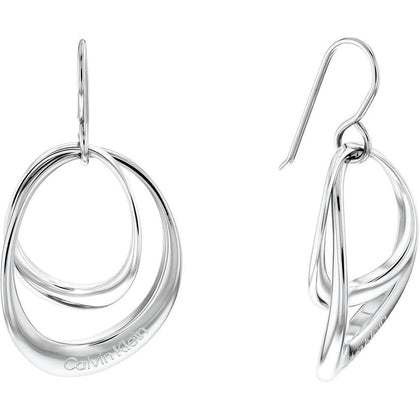 Pendientes Calvin Klein Fishy para mujer con contornos distintivos y acabado pulido, elegancia en cada detalle