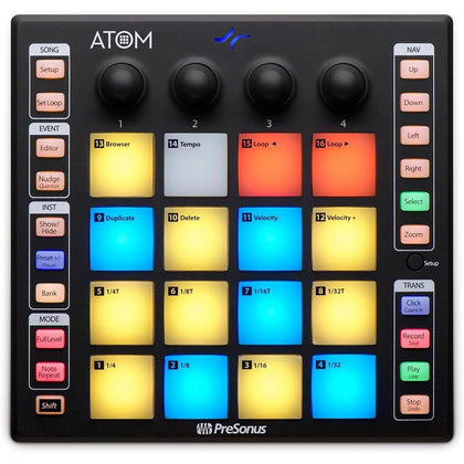 PreSonus - Controlador con botones MIDI para actuaciones, incluye Studio One Artist y Ableton Live Lite.