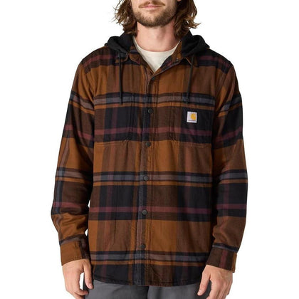 Carhartt Camisa con Capucha para Hombre Resistente y Flexible con Ajuste Relajado y Forro Polar