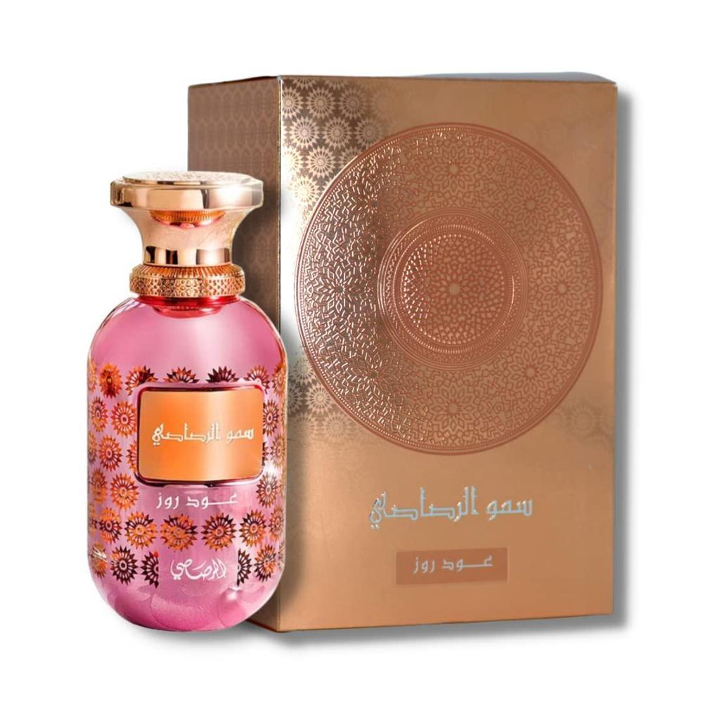 Rasasi Somow Al Oud Rose - Eau de Parfum, perfume árabe premium para mujer, fragancia de larga duración