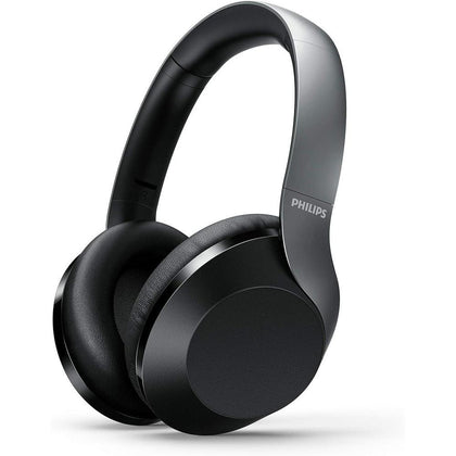 Philips TAPH805BK Auriculares Bluetooth con Cancelación de Ruido, Google Assistant, 30h Reproducción, Carga Rápida, Negro