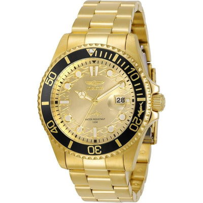 Invicta Reloj de cuarzo Pro Diver para hombre, diseño dorado, modelo 30025. Ideal para buzos