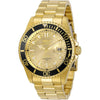 Invicta Reloj de cuarzo Pro Diver para hombre, diseño dorado, modelo 30025. Ideal para buzos