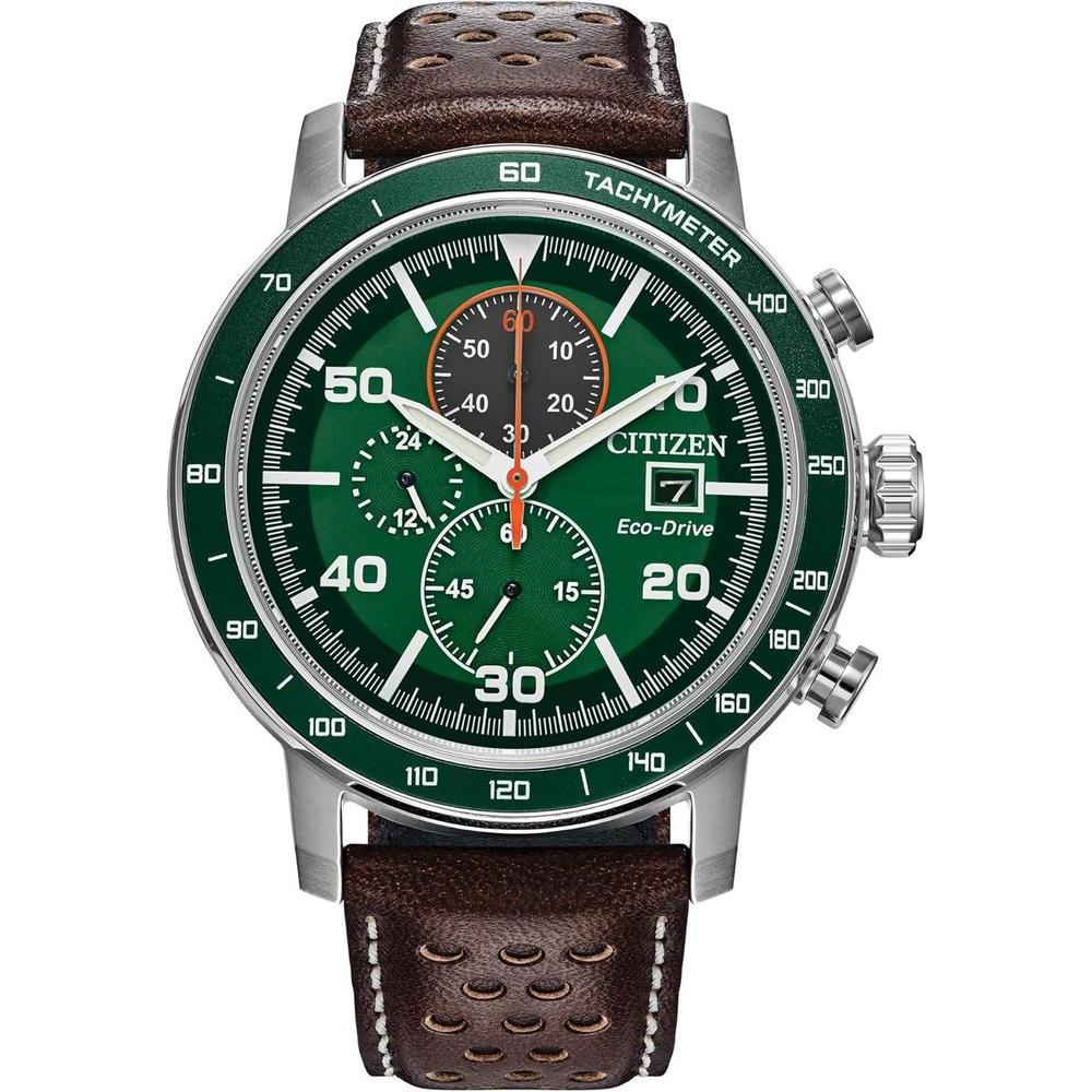 Reloj cronógrafo Citizen Eco-Drive Brycen para hombre, con caja de acero inoxidable y diseño deportivo contemporáneo