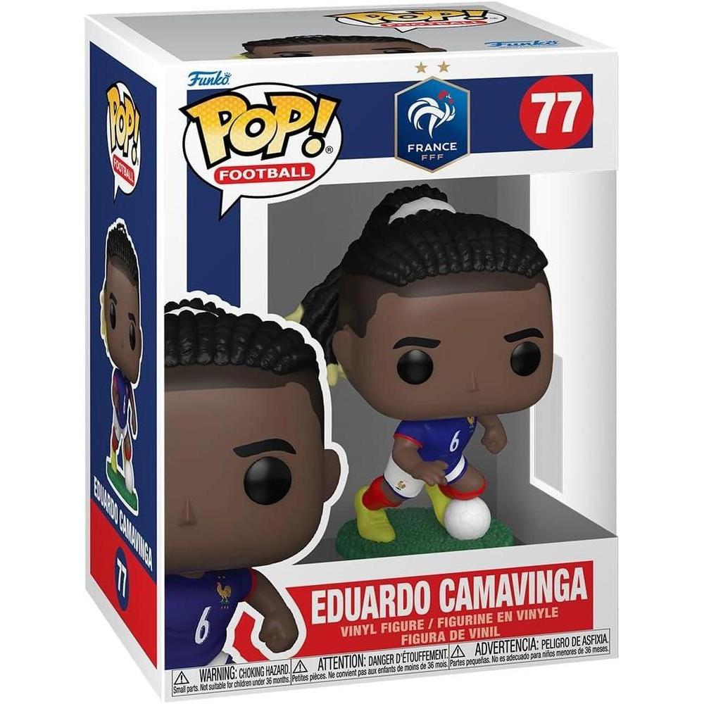 Funko Pop! Fútbol de Eduardo Camavinga - Figura Coleccionable Oficial de la Copa del Mundo 2026