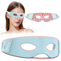 Máscara de ojos de luz roja infrarroja para ojeras, arrugas y bolsas. Dispositivo antienvejecimiento con 3 minutos por sesión