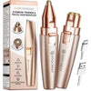 Eyebrow & Facial Trimmer Recortadora de cejas y facial recargable 2 en 1 con luz LED