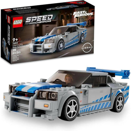 LEGO Speed Champions Nissan Skyline GT-R R34 de 2 Fast 2 Furious, kit con minifigura para niños desde 9 años, juego 2023