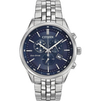 Reloj Citizen Corso Eco-Drive para hombre con cronógrafo, función de hora 12/24, fecha y cristal de zafiro