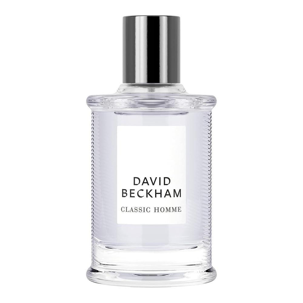 David Beckham Classic Homme Eau de Toilette, notas de pomelo rosa, madera de cachemira y caoba, fragancia para hombre