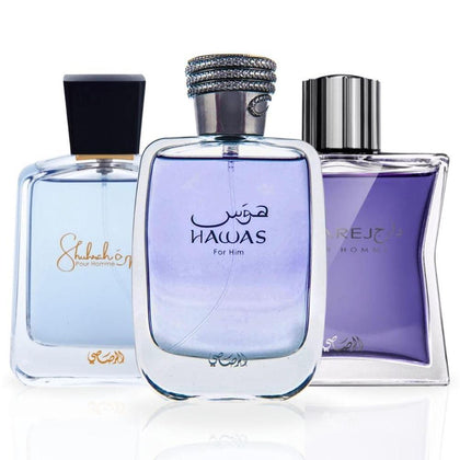 RASASI Perfume árabe para hombre Hawas, Daarej Eau De Parfum Men, Shuhrah | Perfumes de larga duración, aromas masculinos