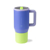 HydroJug Botella de agua aislada para niños con popote abatible, resistente, a prueba de fugas, ideal para escuela y actividades