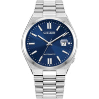 Reloj Citizen Tsuyosa automático para hombre, diseño deportivo, acero inoxidable, mecanismo automático, resistencia al agua