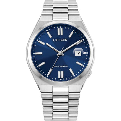 Reloj Citizen Tsuyosa automático para hombre, diseño deportivo, acero inoxidable, mecanismo automático, resistencia al agua