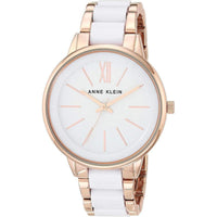Reloj de pulsera de resina para mujer con cristal mineral resistente y movimiento de cuarzo japonés de Anne Klein