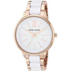 Reloj de pulsera de resina para mujer con cristal mineral resistente y movimiento de cuarzo japonés de Anne Klein
