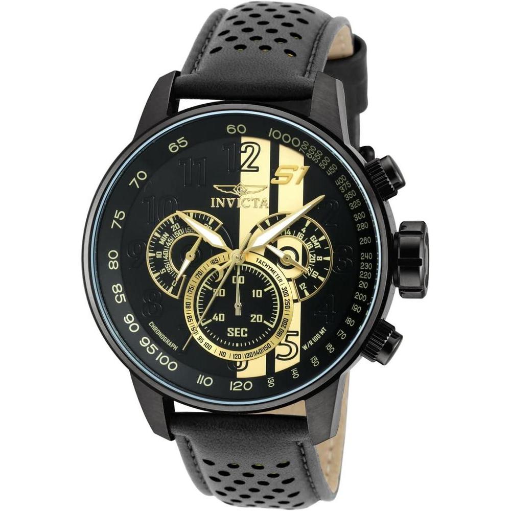 Invicta S1 Rally, reloj de cuarzo para hombre, diseño elegante deportivo en acero inoxidable y cuero