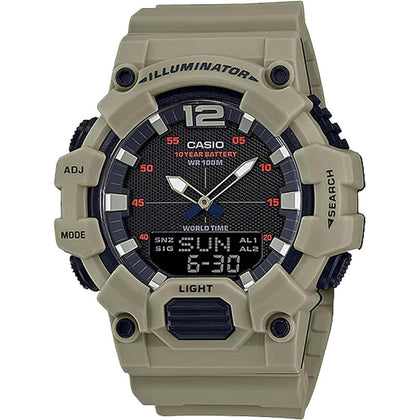 Reloj clásico de cuarzo Casio para hombre con pantalla analógica-digital y resistencia al agua 100 m