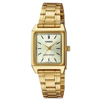 Reloj de Mujer Casio modelo LTP-V007G-9E en color dorado con batería CR2032 incluida, diseño elegante y moderno