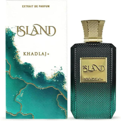 Khadlaj Island Extrait de Parfum Spray Unisex, esencia de larga duración con elegancia tropical