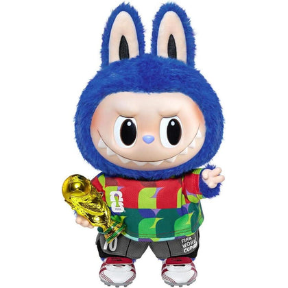 POP MART THE Monsters × FIFA: Peluche Labubu con Ropa Copa Mundial 2026, Regalo para Fans de Deportes, Adolescentes y Adultos