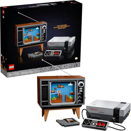 LEGO Super Mario Nintendo Entertainment System Juego de construcción para adultos, consola con televisor interactivo