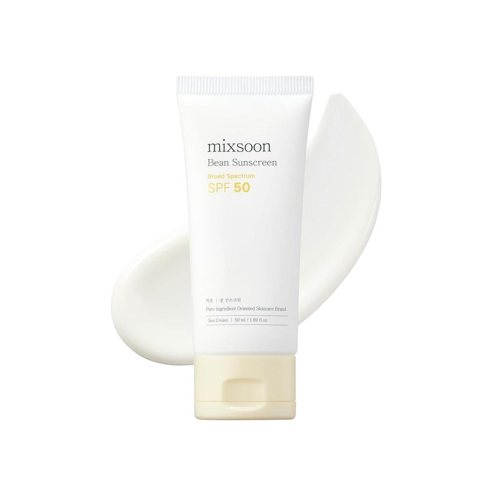 Mixsoon Protector Solar Coreano SPF 50, Textura Ligera y Aireada, Sin Fundición Blanca, Apto para Maquillaje y Uso Diario