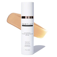DRMTLGY Crema hidratante SPF 46, protección solar facial transparente, maquillaje ligero con protección UV
