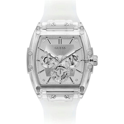 Reloj para hombre GUESS Trend Tonneau con esfera multifuncional de día, fecha y hora internacional