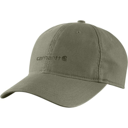 Carhartt Gorra gráfica bordada de lona para mujer con malla ventilada y banda de secado rápido antiolor