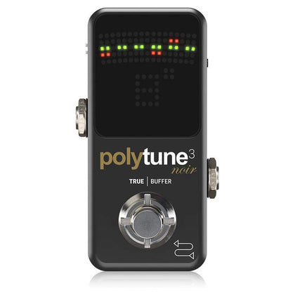 TC Electronic POLYTUNE 3 NOIR Afinador polifónico con múltiples modos de afinación y búfer BONAFIDE incorporado