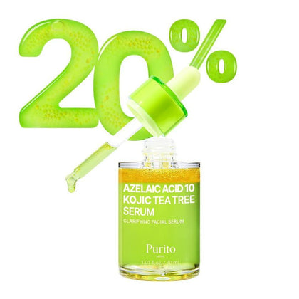 Purito Serum Facial Acido Azelaico 10% Acido Kojico Arbol De Te 30ml
