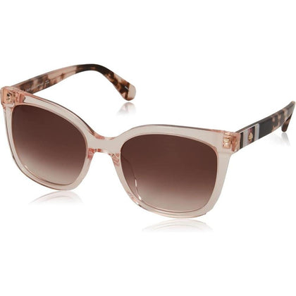 Gafas de sol cuadradas Kiya para mujer de Kate Spade, diseño en melocotón con protección UV 100%