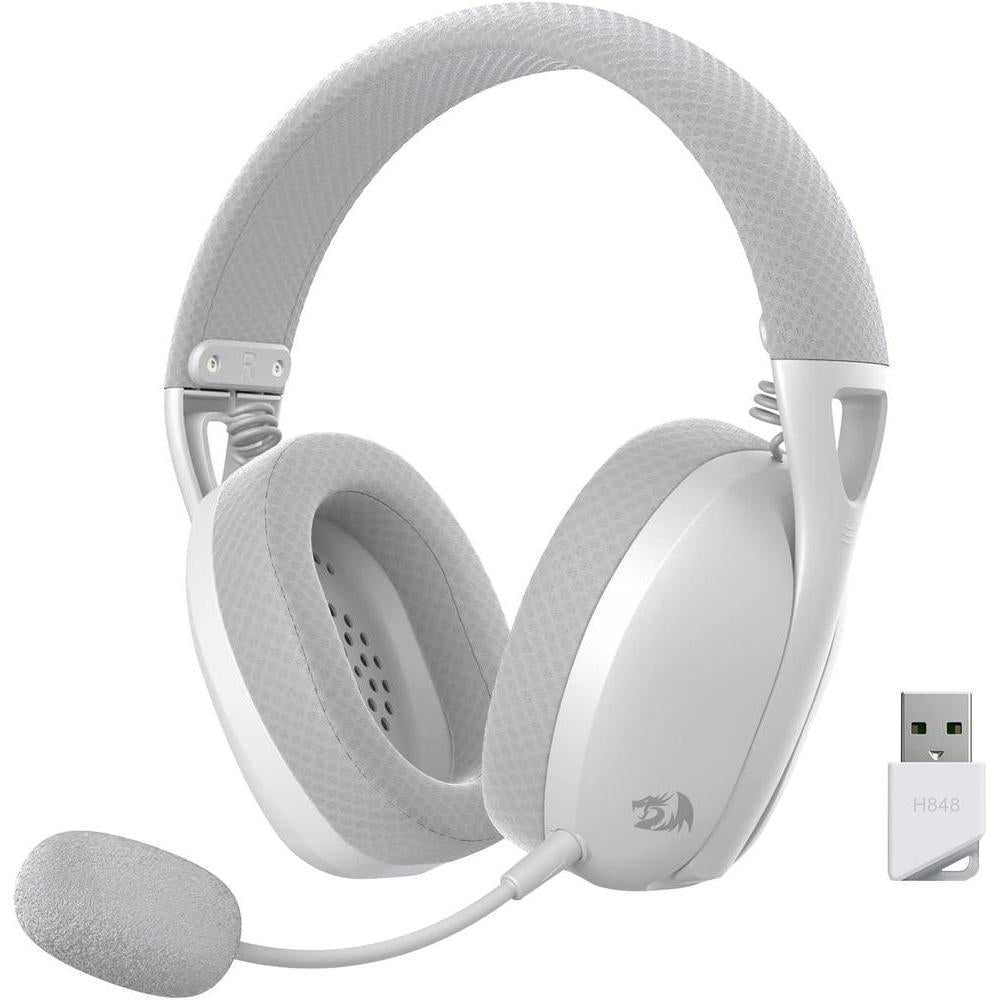 Auriculares inalámbricos Redragon H848 BT para juegos, ligeros, sonido envolvente, micrófono desmontable, multiplataforma