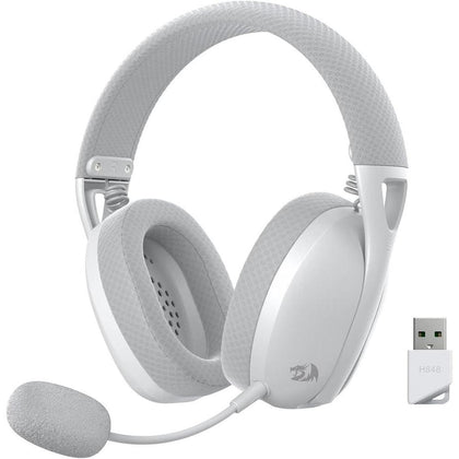 Auriculares inalámbricos Redragon H848 BT para juegos, ligeros, sonido envolvente, micrófono desmontable, multiplataforma