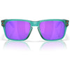 Gafas de sol Oakley Holbrook XXS para niños, diseño rectangular transparente con lentes Prizm violeta, protección UV