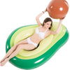 Jasonwell - Flotador inflable en forma de aguacate con pelota, para divertirse en piscinas, playas o fiestas