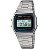 CASIO A158WA-1 Reloj digital para hombre con retroiluminación LED, cronómetro, alarma diaria y resistencia al agua