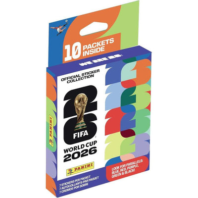 EcoBlister Panini de la Copa Mundial de la FIFA 2026: 10 paquetes oficiales con insertos de Amazon, colección licenciada