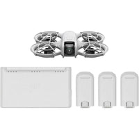 DJI Neo - Combo de tres baterías, mini dron 4K UHD cámara autónomo para adultos con seguimiento de temas y QuickShots, gris
